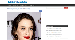 Desktop Screenshot of celebshairstyles.com